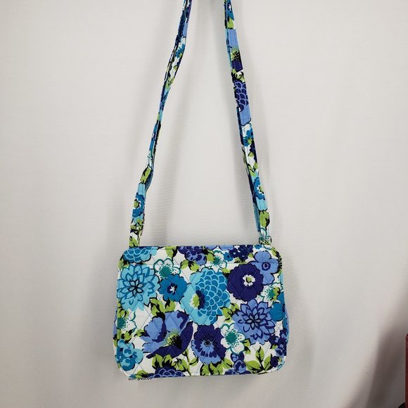 Vera Bradley Petite Crossbody Blueberry Blooms NWT - Picture 4 of 6